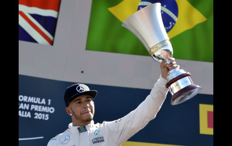 Hamilton obtuvo su triunfo número 40 en la Fórmula 1. AFP / A. Solaro