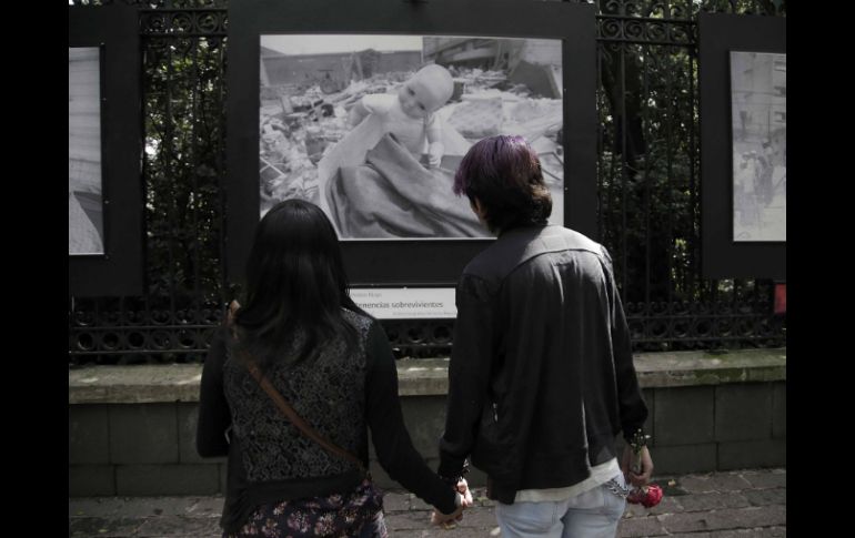 La exposición destaca la solidaridad de la gente y los cambios después del terremoto. SUN / A. Acosta