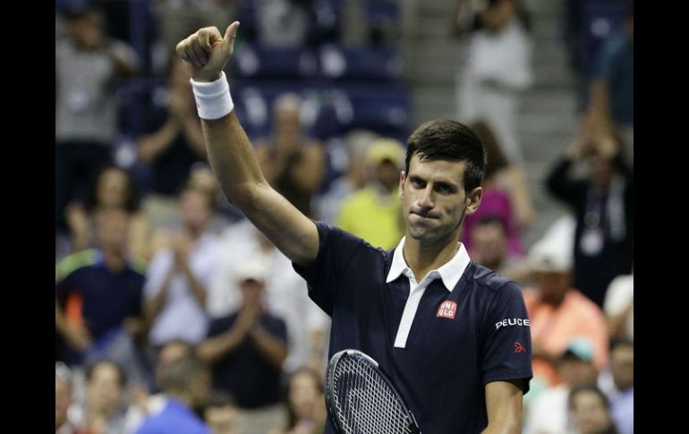 Será la novena ocasión consecutiva en que Djokovic accede a semifinales del US Open. EFE / J. SZENES