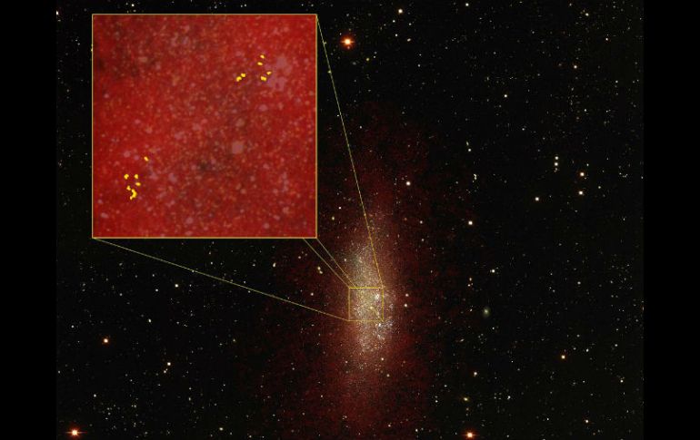 El equipo estudió la galaxia enana WLM utilizando el moderno radiotelescopio ALMA. ESPECIAL / public.nrao.edu