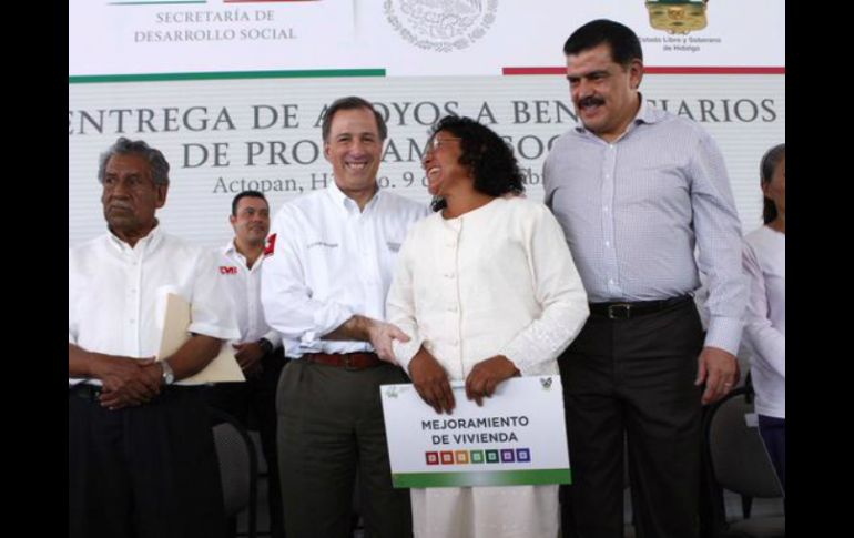 Meade estuvo de gira por el estado de Hidalgo. TWITTER / @JoseAMeadeK