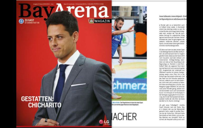 El 'Chicharito' tiene su tercera oportunidad dentro del futbol de Europa. TWITTER / @bayer04fussball