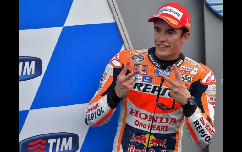 Márquez tiene 63 puntos de desventaja sobre el líder, Jorge Lorenzo. AFP / V. Pinto