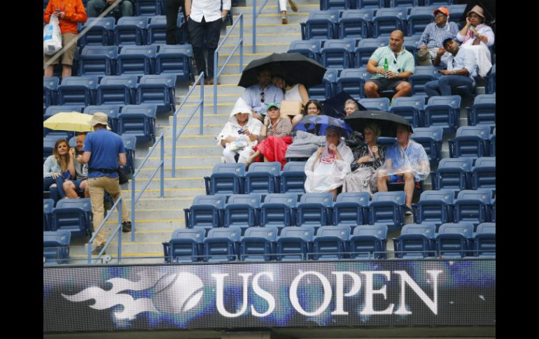 Las precipitaciones ya habían hecho acto de presencia en más de una jornada a lo largo del torneo. EFE / A. Gombert