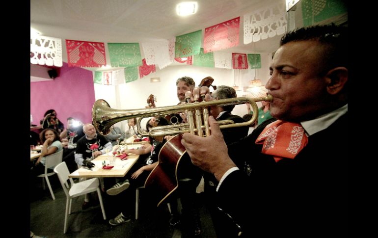 La celebración estuvo amenizada por el Mariachi San Patricio. NTX / J.C. Rojas