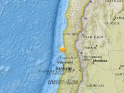 El movimiento telúrico se registró a las 19:54 (22:54 GMT) a 36 km al oeste de la localidad de Canela Baja. ESPECIAL / earthquake.usgs.gov