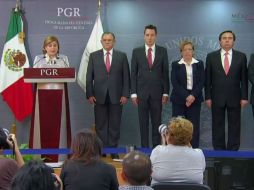 En conferencia de prensa, la procuradora da a conocer los avances en las pruebas de ADN realizadas en Austria. YOUTUBE /  Gobierno de la República