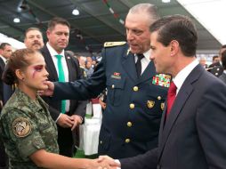 Este convivio es el primero que realiza un Presidente de la República luego del desfile del 16 de septiembre. NTX / ESPECIAL