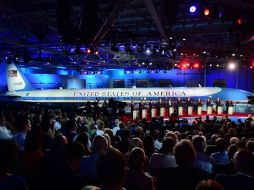 Este fue el segundo debate de precandidatos republicanos. AFP / F. J. Brown