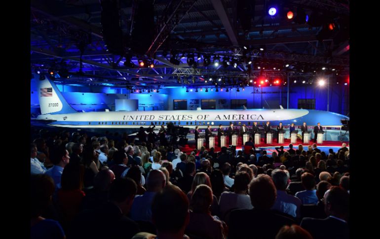 Este fue el segundo debate de precandidatos republicanos. AFP / F. J. Brown