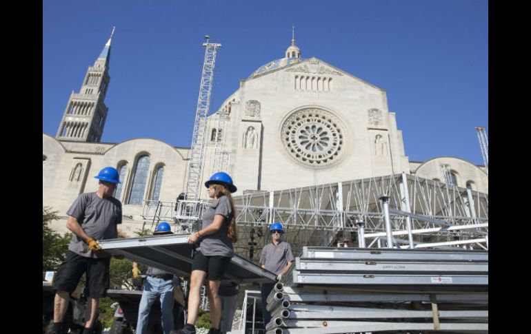 Mientras esté en Washington, el Papa también hablará ante el Congreso y celebrará misa en la Basílica. EFE / M. Reynolds