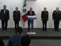 El comisionado de Seguridad informa que la captura ocurrió gracias a la información de la Sedena, Semar y la PGR. YOUTUBE / Gobieron de la República