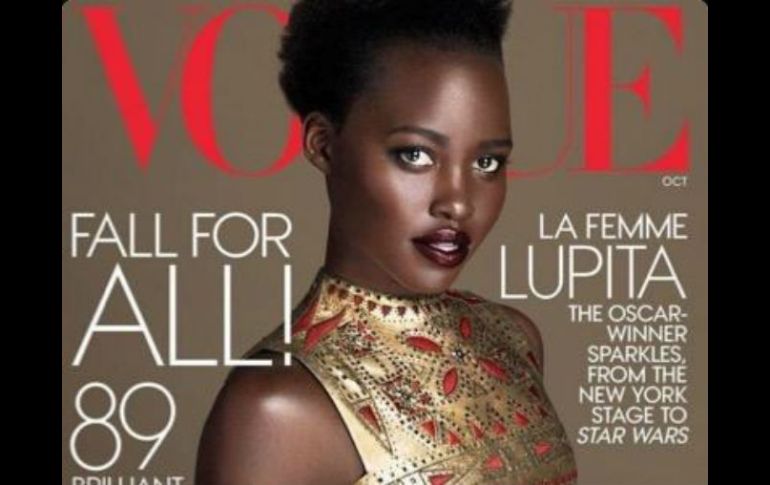 Nyong'o compartió un adelanto de la portada en sus redes sociales. TWITTER / @Lupita_Nyongo