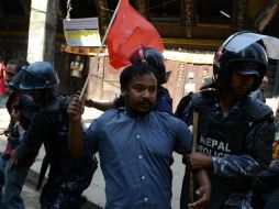 En algunos distritos como Tarai, se han producido disturbios e incluso hubo un muerto. AFP / P. Mathema