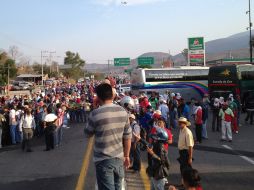 Los manifestantes decidieron retirarse y evitar confrontaciones con la Policía. NTX / ARCHIVO