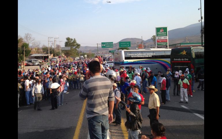 Los manifestantes decidieron retirarse y evitar confrontaciones con la Policía. NTX / ARCHIVO