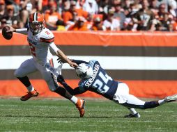 Titular en lugar del lesionado Josh McCown, Manziel finalizó con ocho completos de 15 intentos para 172 yardas. AP / R. Schwane