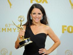 Julia Louis-Dreyfus de Veep consiguió el premio a la mejor actriz de comedia por cuarta ocasión. AP / V. Bucci