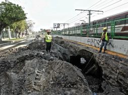 Los trabajos de ampliación de la Línea 1 llevan un avance de casi la mitad. EL INFORMADOR / ARCHIVO