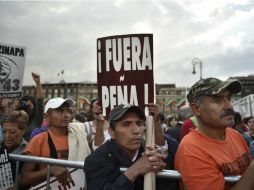 La principal molestia es porque el Gobierno federal plantea la creación de una fiscalía de desaparecidos ''en general''. AFP / Y. Cortez