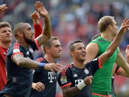 El Bayern vence como visitante, con lo que llega a 21 unidades y por el momento es inalcanzable. EFE / T. Silz