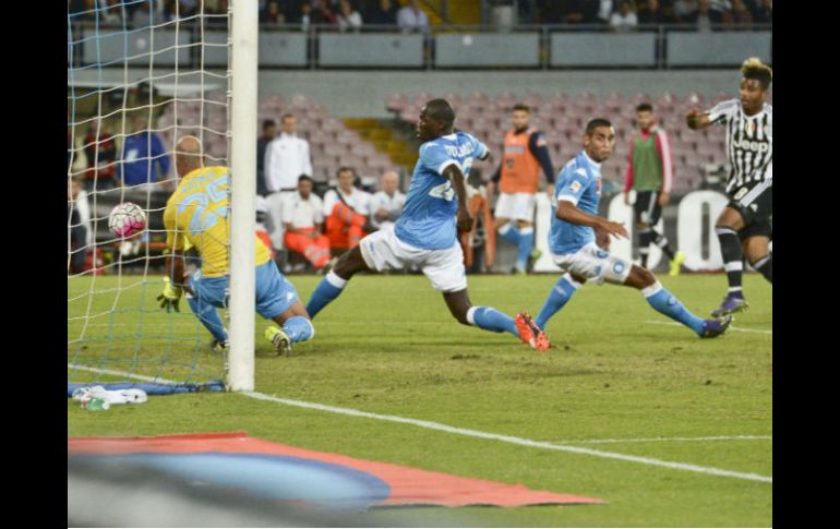 El gol del francés Mario Lemina acortó diferencias en el minuto 63. EFE / C. Fusco