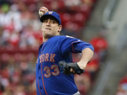 Matt Harvey dominó a los de Cincinnati y puso su marca en 13-7. AP / A. Doster