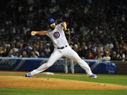 El pitcher de los Cachorros de Chicago, Jake Arrieta, se perfila como un firme candidato al trofeo Cy Young en la Liga Nacional. AFP / D. Banks