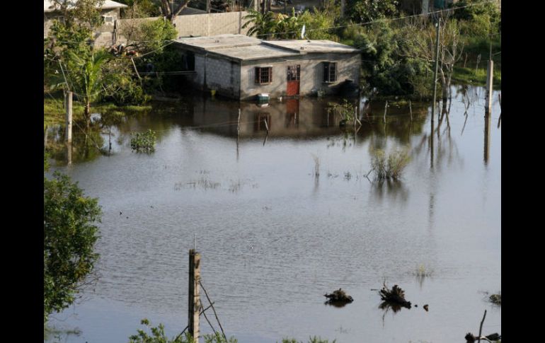 El municipio de Tlalixcoyan fue el más afectado por la inundación en varios puntos de la localidad. NTX / ARCHIVO