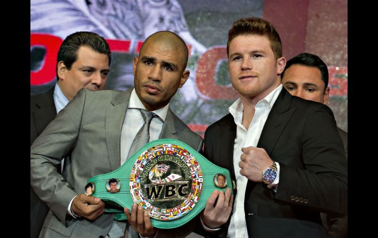 Miguel Cotto vs. Saúl “Canelo” Álvarez es uno de los combates más esperados del año. MEXSPORT / O. Aguilar