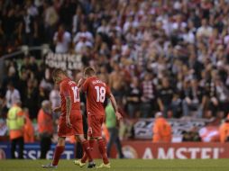 Liverpool desilusionó en Anfield e igualó 1-1 ante el Sion de Suiza. AFP / O. Scarff