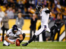 Justin Tucker no falló cuando fue requerido para conseguir los tres puntos con un gol campo más de 52 yardas. AFP / J. Wickerham