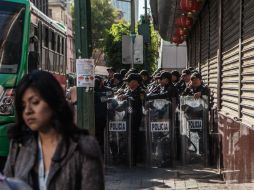 La SSPDF mantiene cerradas algunas vialidades en el Centro Histórico de la Ciudad de México. SUN / G. Espinosa