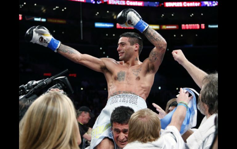 El argentino Lucas Matthysse encabeza las preferencias para llevarse el cetro esta noche. AP / J Hong