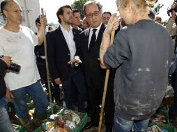 El presidente Francois Hollande visita la zona el domingo para prometer ayuda a las víctimas. AFP / J. Magnenet