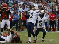 El pateador novato Josh Lambo recibió una segunda oportunidad para patear el gol de campo decisivo de 34 yardas. AP / L. Ignelzi