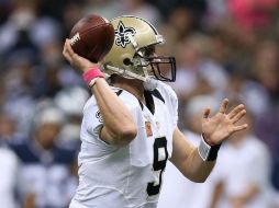 Brees completó 33 pases en 41 intentos, con ganancia de 359 yardas y dos touchdowns. AFP / C. Graythen