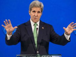 John Kerry, participa en la inauguración de la conferencia Nuestro Océano en la ciudad chilena de Valparaíso. AFP / M. Bernetti