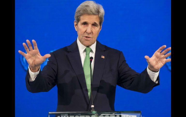 John Kerry, participa en la inauguración de la conferencia Nuestro Océano en la ciudad chilena de Valparaíso. AFP / M. Bernetti