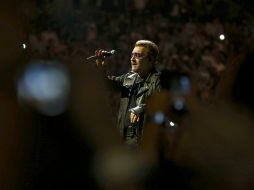 ''Nos gusta Barcelona, es una ciudad que ama el arte y los artistas'', afirmó Bono. EFE / T. Albir