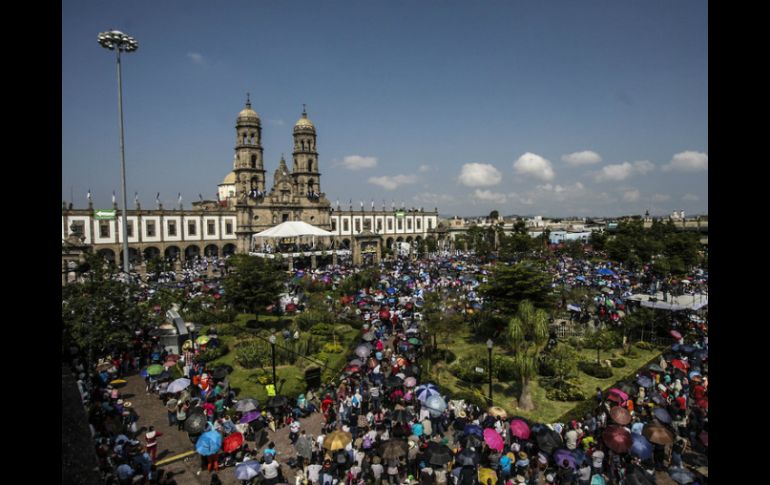 La misa de bienvenida en la Basílica de Zapopan se recorrerá en horario. Será a las 12 horas por el incremento de peregrinos. EL INFORMADOR / ARCHIVO