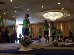 Realizaron trabajo regenerativo en el hotel antes de viajar. TWITTER / @miseleccionmx