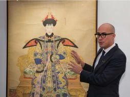 La obra muestra a Chunhui vestida con el traje de ceremonia para convertirse en Consorte Imperial, en 1737, a los 24 años. TWITTER / @Sothebys