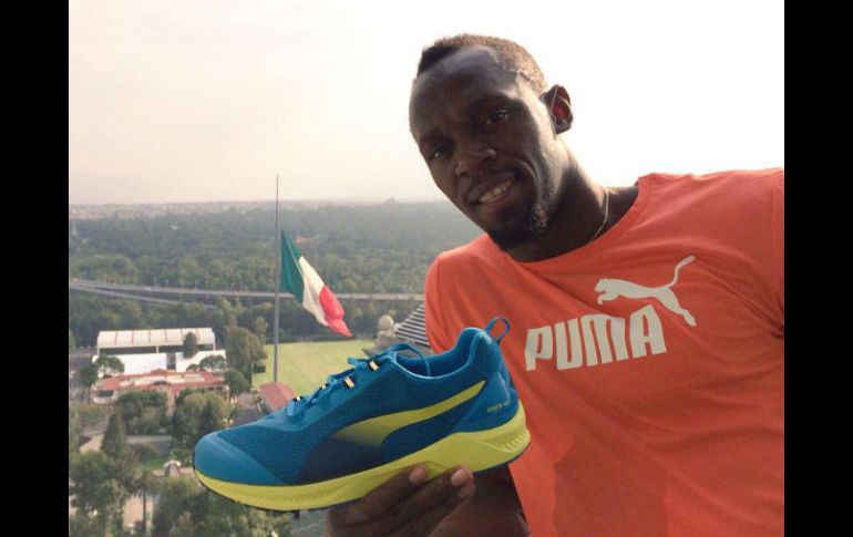 Bolt se presentó en una tienda departamental de Polanco donde realizó una campaña promocional. TWITTER / @PUMAmexico