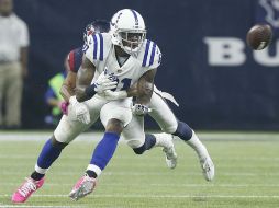 Andre Johnson atrapó dos pases de touchdown de Matt Hasselbeck, incluido uno de dos yardas en el último cuarto. AFP / B. Levey