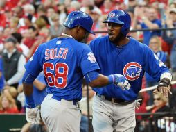 El cubano Jorge Soler corona un ataque de cinco carreras con un jonrón de dos carreras. AFP / M. B. Thomas