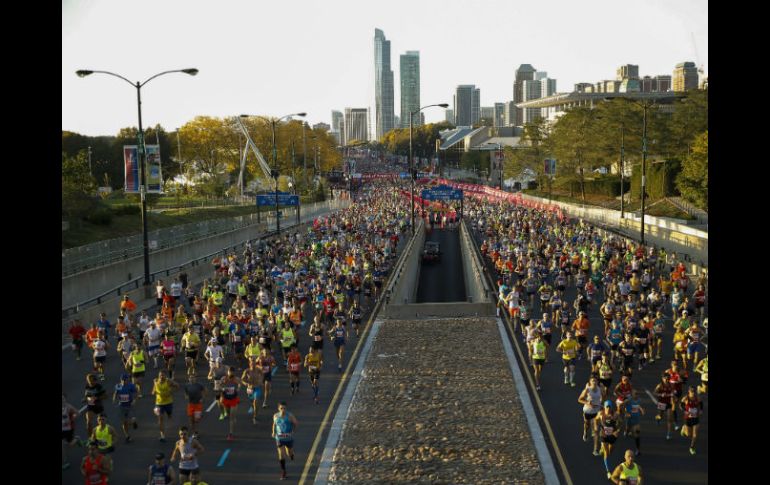 Casi 45 mil personas se dieron cita en dicha competencia. EFE / T. Maury