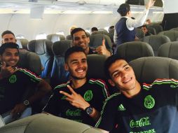 El equipo mexicano dejó Los Ángeles, California, por la tarde, para tomar un vuelo directo a la capital del Estado de México. TWITTER / @miseleccionmx