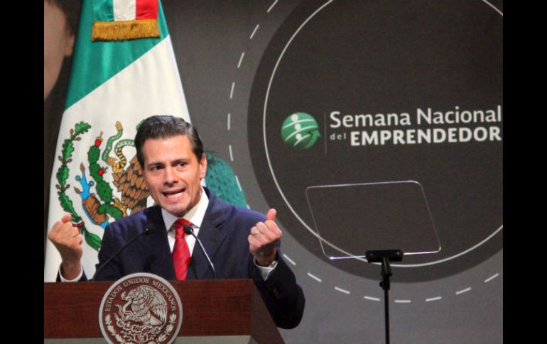 Enrique Peña Nieto asistió al Encuentro con Emprendedores y Empresarios. SUN / L. Godínez