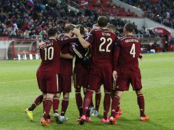 Rusia ganó con goles de Oleg Kuzmin (33) y Aleksandr Kokorin (37 de penal). EFE / S. Ilnitsky